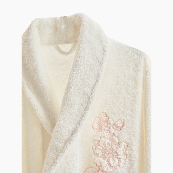 🆕Anne de Solene White Embroidered Robe nwt - Picture 4 of 5
